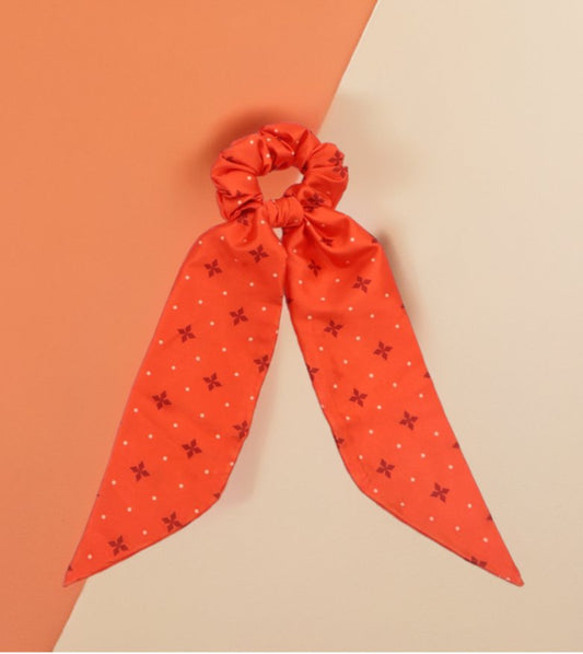 Ember Long Tail Bow Knot Scrunchie - LunaMarie