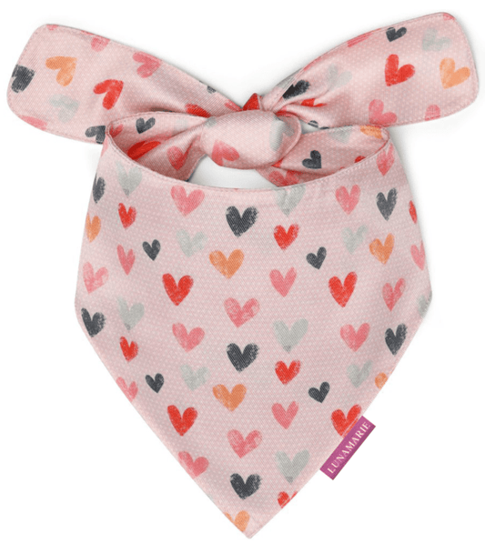 Pink Hearts Bandana - LunaMarie